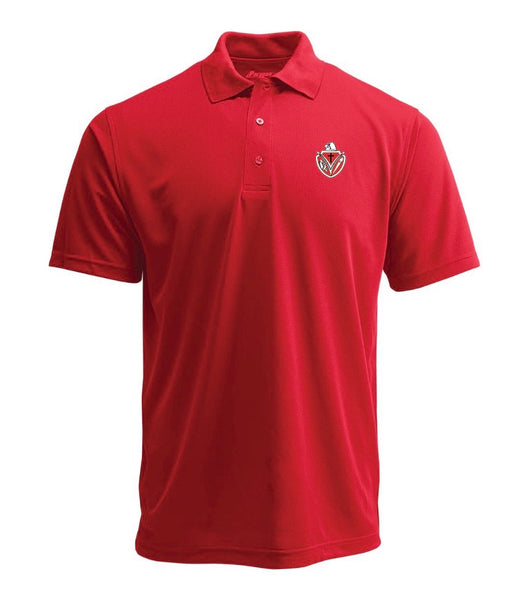 Red Crest Performance Mesh Polo